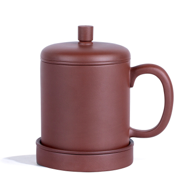 金镶玉 宜兴紫砂杯 手工原矿带过滤茶杯套装茶缸茶具带内胆送礼礼盒装 君子宜兴紫砂杯五件套