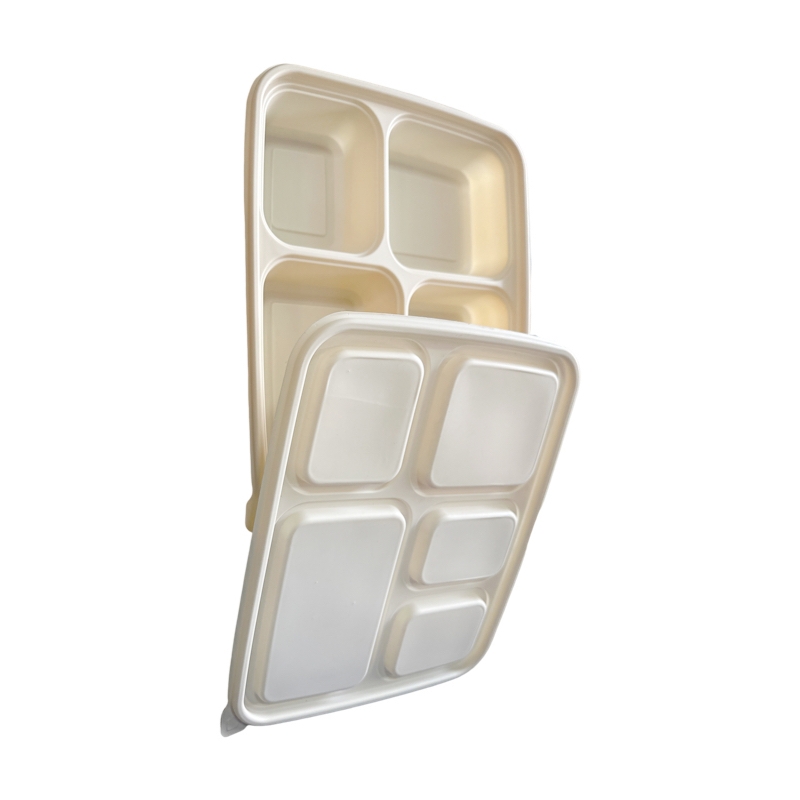 金胜星 玉米淀粉五格餐盒1250ml 150套/箱高清大图