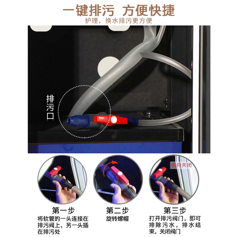 鱼缸大型超白玻璃水族箱客厅免换水生态缸底滤龙鱼缸小型家用高清大图