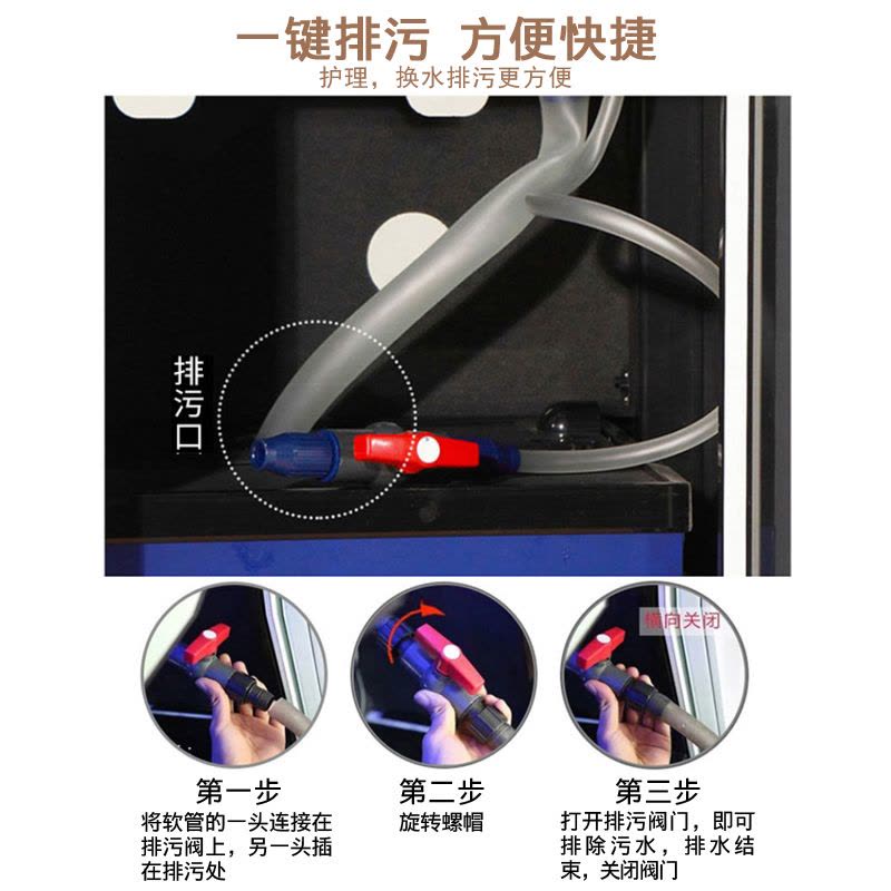 鱼缸大型超白玻璃水族箱客厅免换水生态缸底滤龙鱼缸小型家用图片