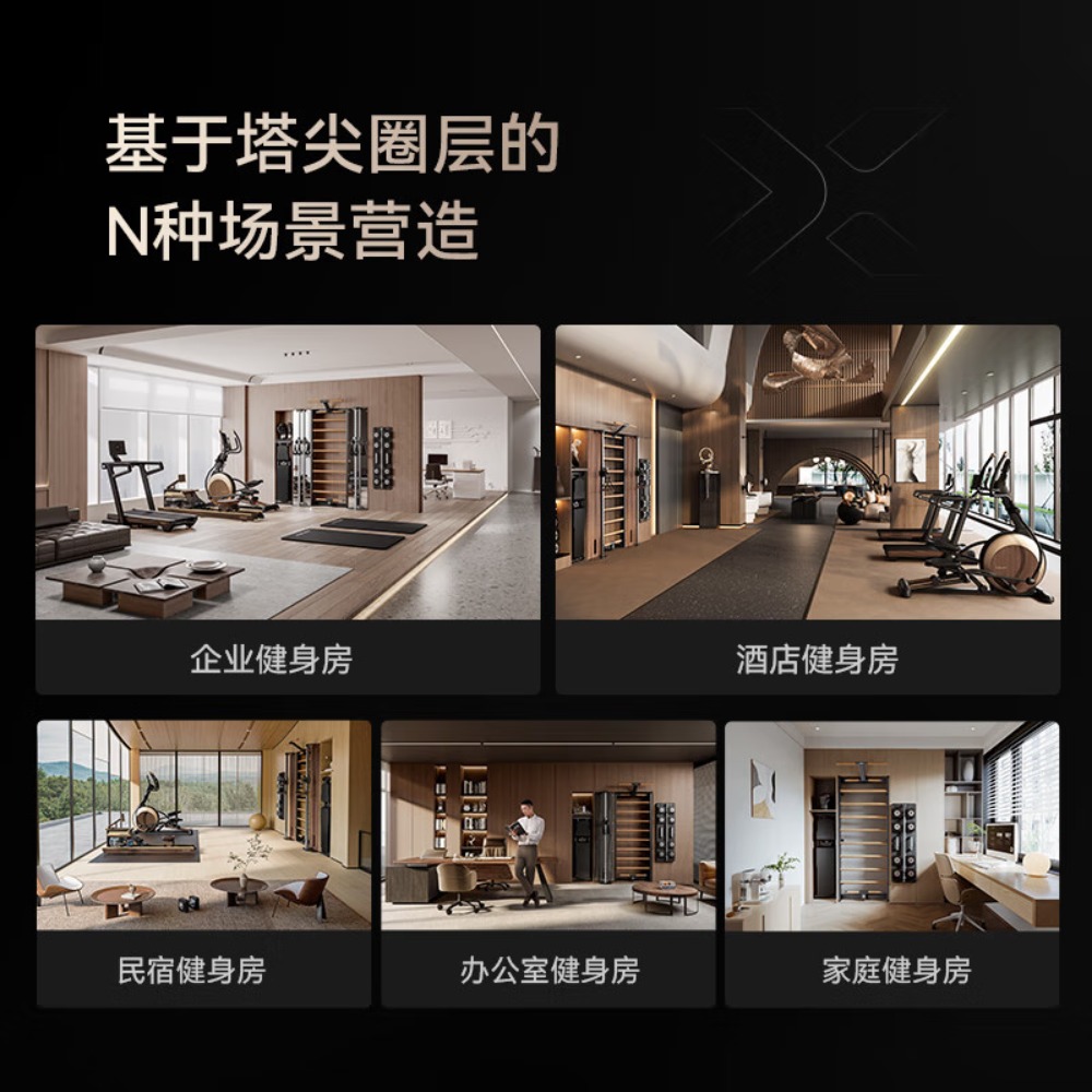 麦瑞克(MERACH)绝影墙系列·家用健身器材多功能高端立体式健身房场景解决方案高清大图