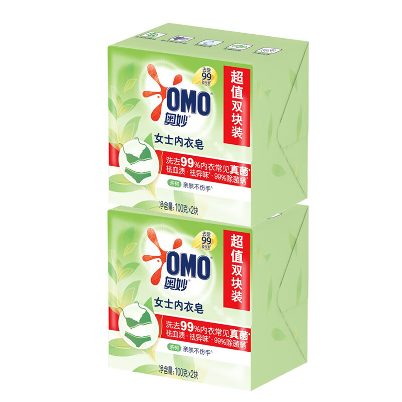 奥妙 温和草本内衣皂 100g*2*4组高清大图