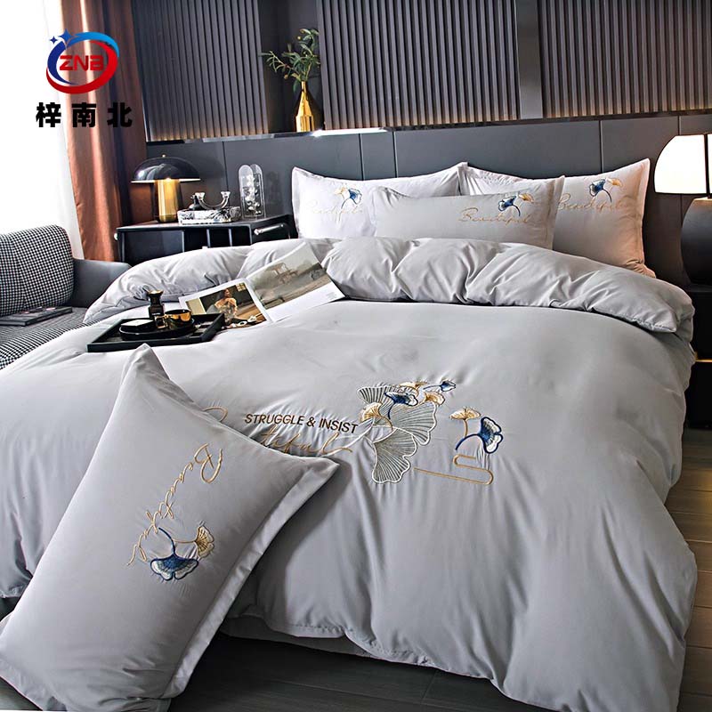 梓南北绣花四件套 ZNB/B23 套高清大图