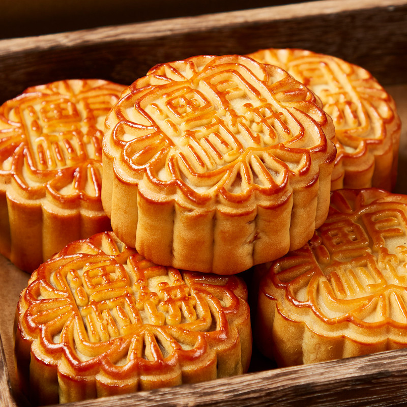 渔村月饼 大人物月饼礼盒900g中秋佳节送礼 广式月饼 公司员工福利