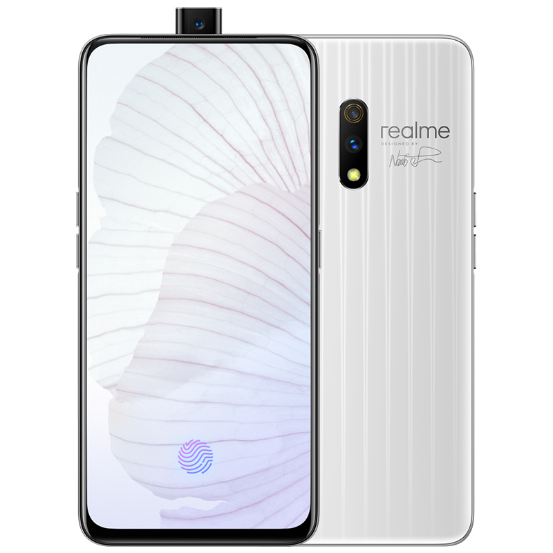 realme 真我X 大师版 白蒜 8+128GB 4800万像素 升降全面屏 VOOC 闪充 3.0 全网通双卡双待 正品智能手机 realme X 大师版 白蒜