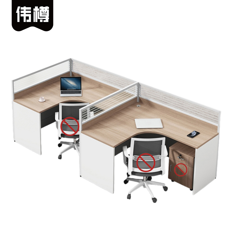 伟樽职员屏风工位双人位280*120*110cm张高清大图