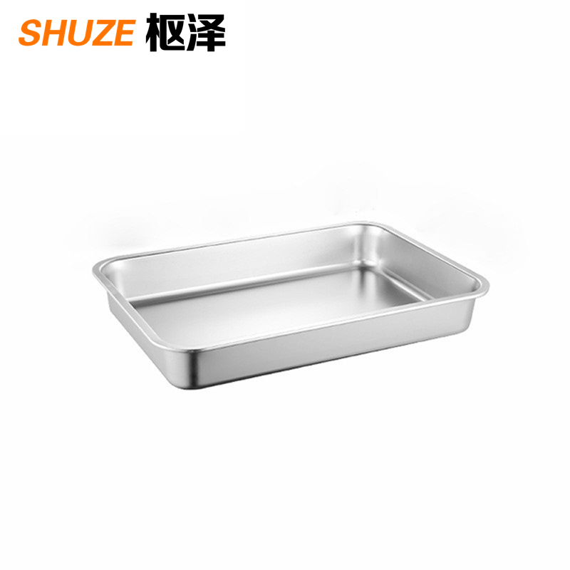 枢泽 不锈钢方盆 45*35*7CM 套高清大图
