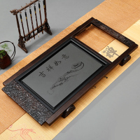 金镶玉 功夫茶具套装 实木茶盘茶壶茶杯泡茶炉整套 吉祥紫砂套组