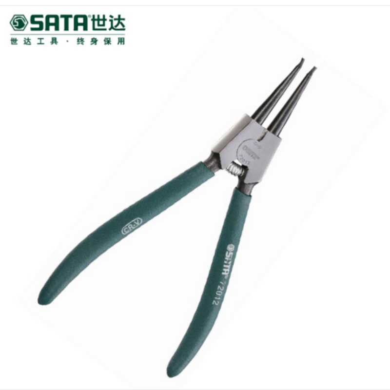 世达工具德式轴用直口卡簧钳 5寸72011