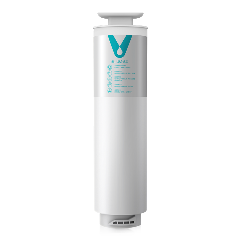云米(VIOMI) 净水器滤芯适配小蓝调400g/600g、小海豚、小白龙400G/600G 1号5in1复合滤芯高清大图