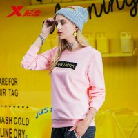 特步（Xtep）卫衣女子套头衫秋新款女装上衣都市休闲时尚简约运动卫衣