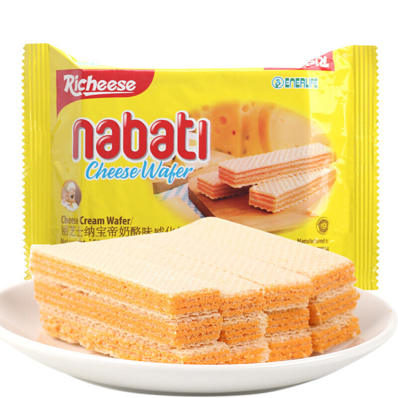 丽芝士纳宝帝奶酪味威化饼干58g