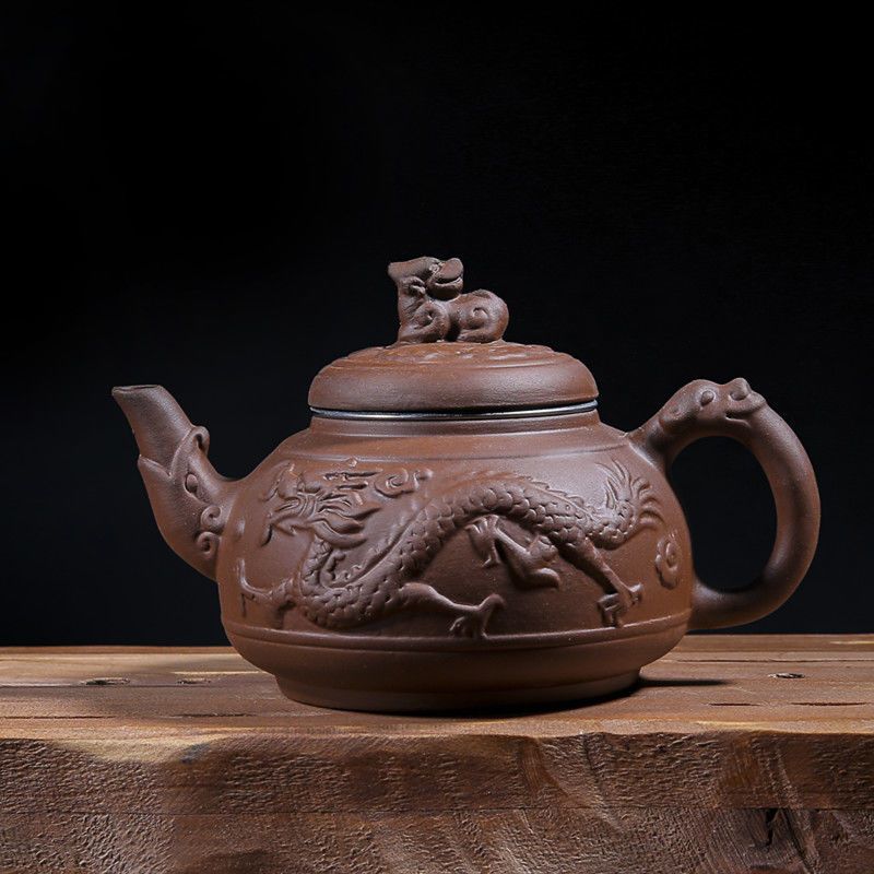 宜兴紫砂壶大容量紫砂壶茶壶紫砂茶壶单壶紫砂壶带过滤茶具泡茶具 [带