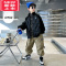 可莉允男童冬装轻薄羽绒服2022新款中大童儿童秋冬季时髦帅气棉服外套潮