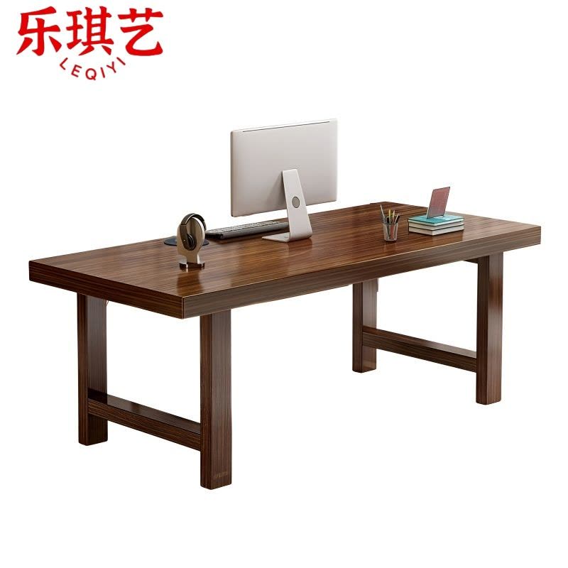 乐琪艺 学习桌 咖啡色 180*70*75cm 张图片