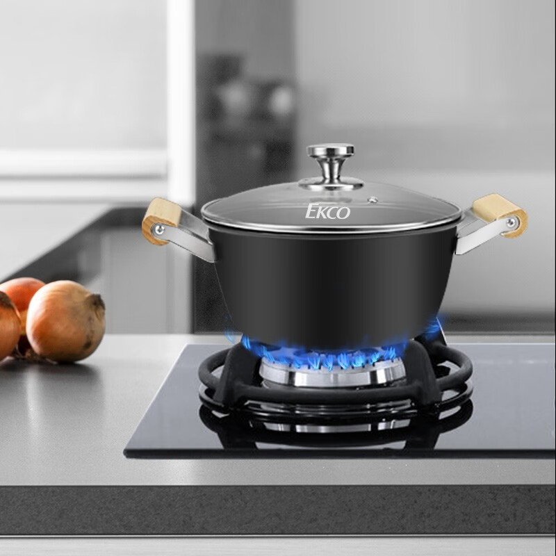 康宁 极之铁锅具 EKCO极之铁汤锅+餐具2件套 EK-JZTTGAMD2DZX/KZ高清大图