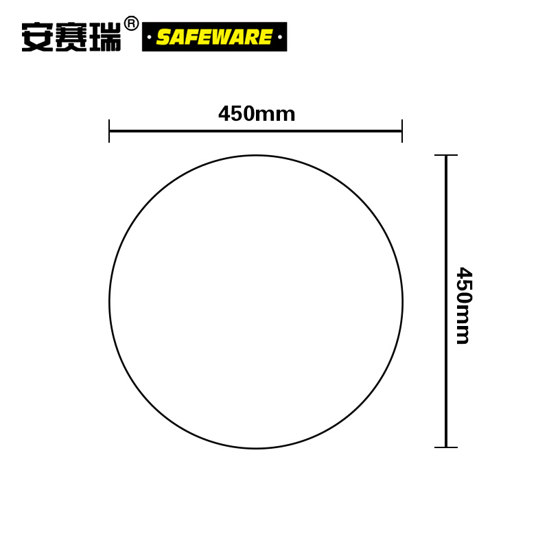 安赛瑞(SAFEWARE)楼层指示标识(B2F)Φ45cm 塑料板 YS