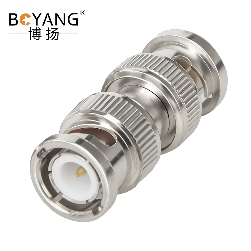 博扬 高频射频同轴连接器50欧 BNC公转BNC公转接器 BNC公转接头 1个装 BY-BNC-JJ
