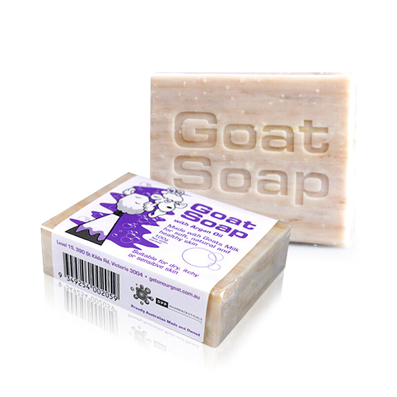 Goat Soap摩洛哥坚果油味香皂保湿补水天然润肤100g/块 PH平衡温和配方一皂多用 香皂 肥皂 羊奶洗护澳洲进口