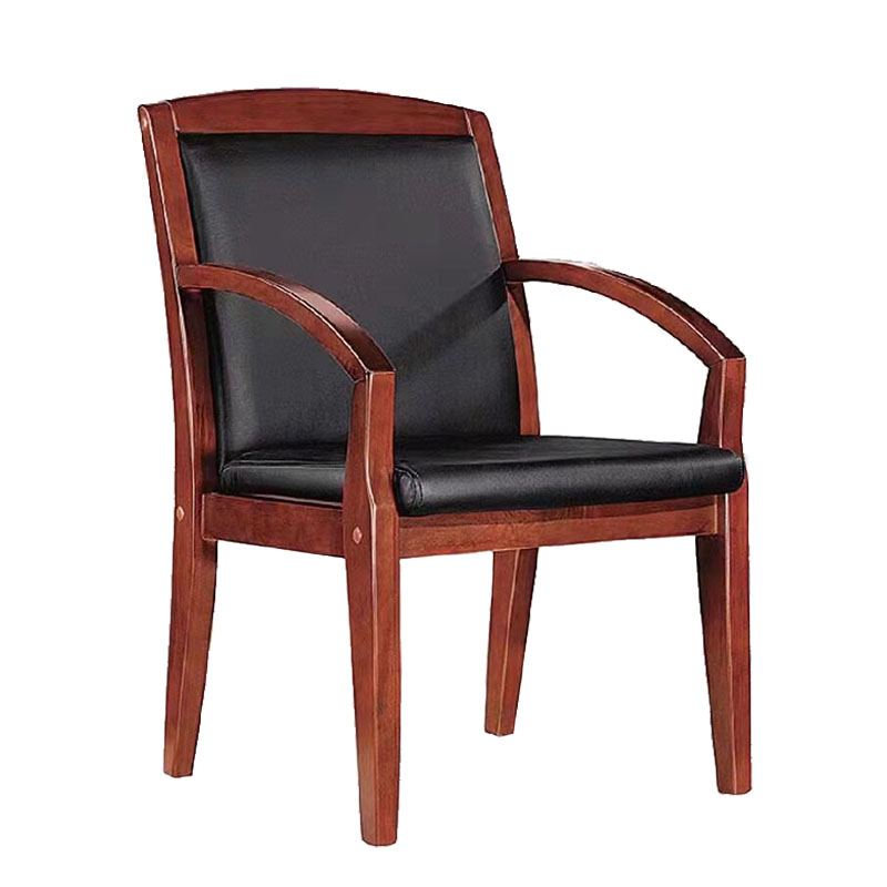 铭威盾皮质固定扶手靠背椅办公椅630*580*910