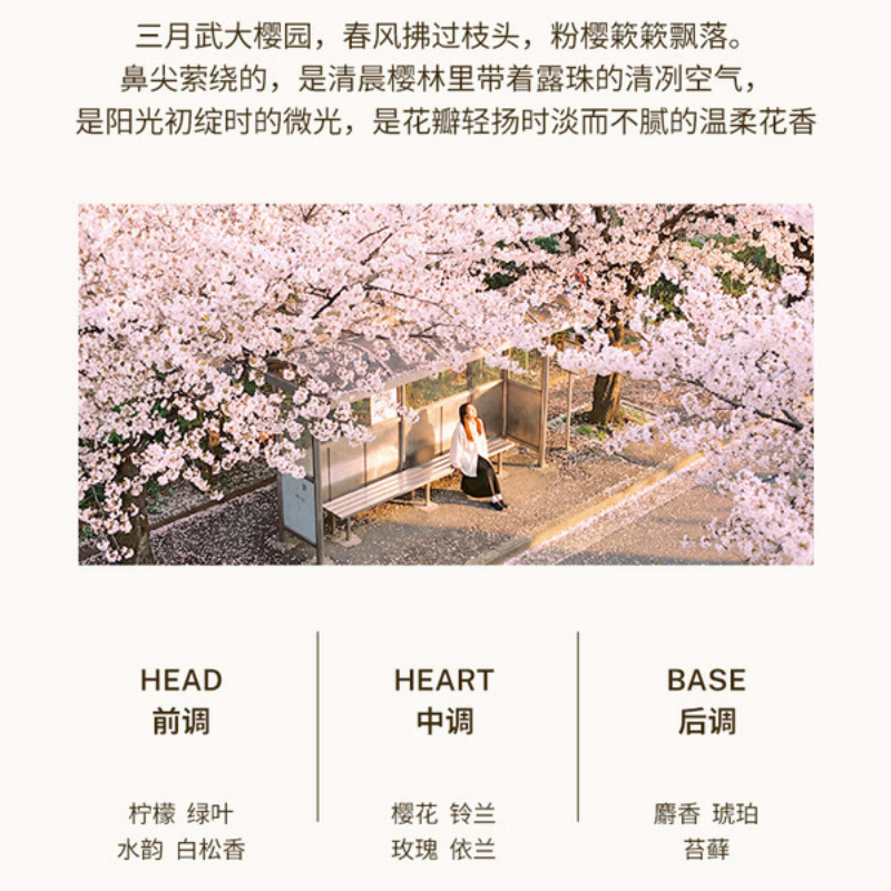 尹谜樱花树下香氛挂件高清大图
