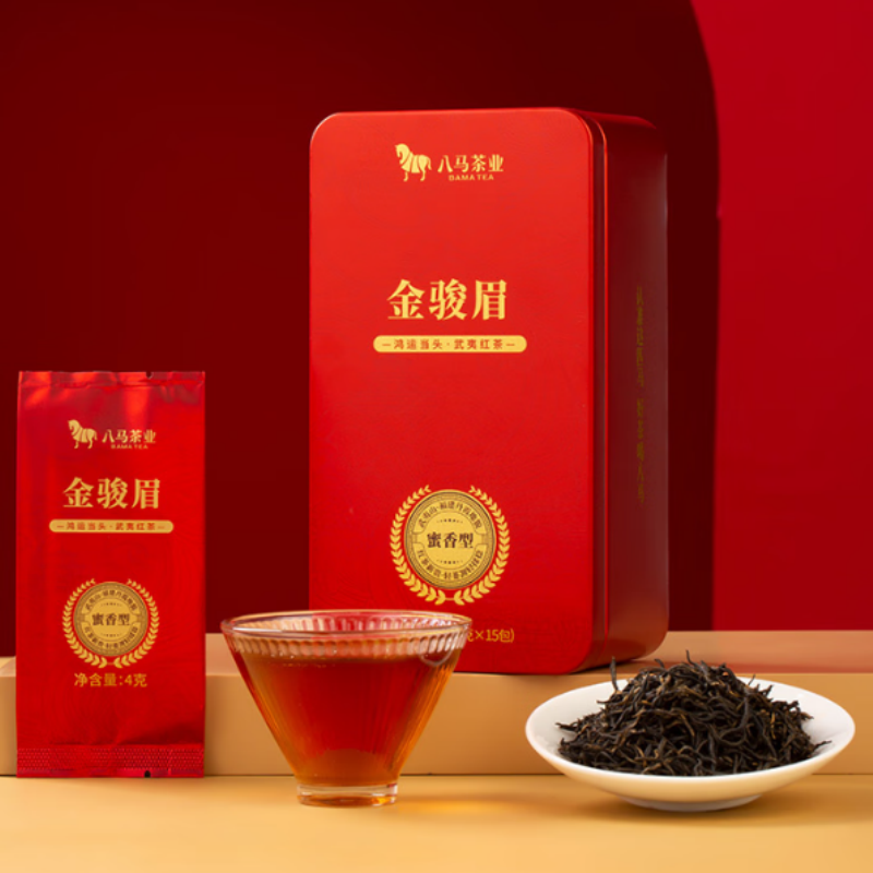 八马茶业鸿运当头三大红茶组合 金骏眉正山小种180g高清大图