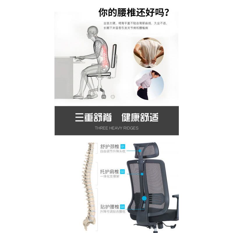 万隆嘉业办公椅高背把图片