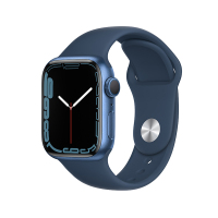 Apple Watch Series 7 GPS版 41mm 蓝色铝金属表壳 深邃蓝色运动型表带