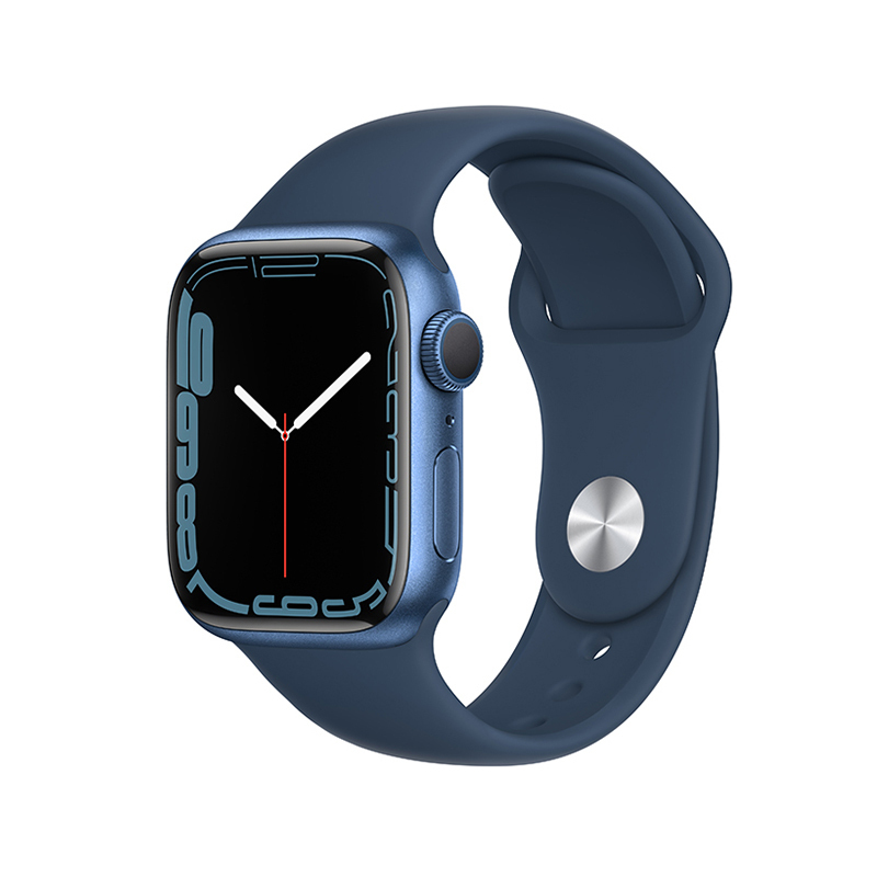 Apple Watch Series 7 GPS版 41mm 蓝色铝金属表壳 深邃蓝色运动型表带