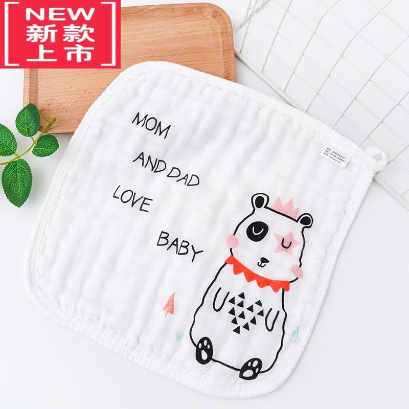 可莉允宝宝洗脸毛巾纱布口水巾新生婴儿用品超软儿童小方巾幼儿纱巾图片