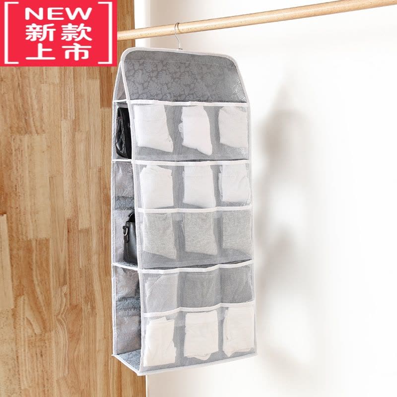 可莉允悬挂式内衣收纳挂袋内裤袜子文胸收纳袋悬挂式衣柜衣橱包包整理袋图片