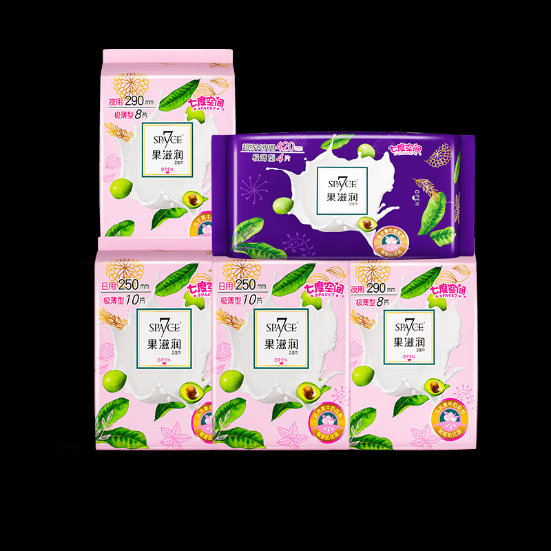 2SGD8110+2SGD8208+SGD8904SPACE7七度空间果滋润系列极薄40片日夜组合