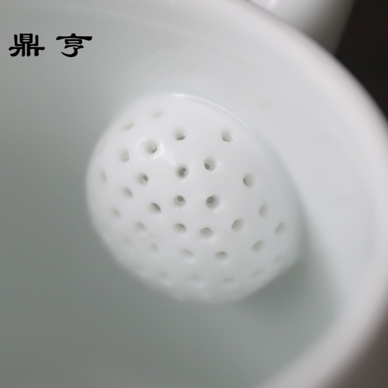 鼎亨春泥手绘竹子茶壶玉泥陶瓷功夫茶具景德镇小茶壶日式急须功夫