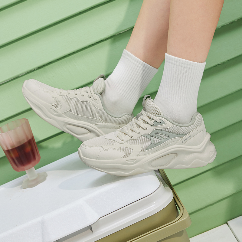 361°女鞋运动鞋新款网面透气老爹鞋鞋子轻便软底休闲鞋高清大图