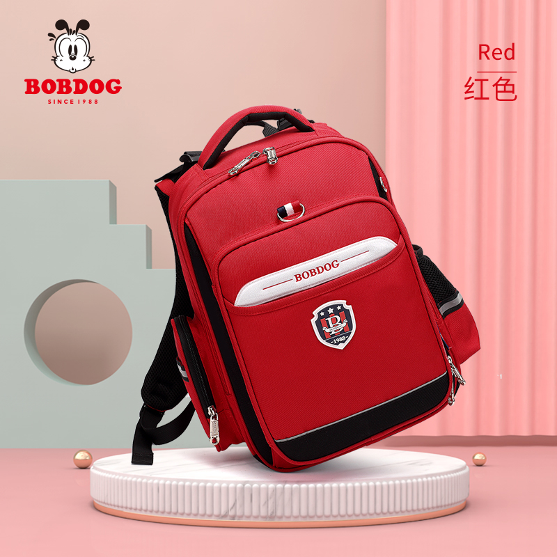 巴布豆BOBDOG 英伦学院风学生背包90501# 冰箱式男包高清大图