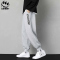 Claw Money休闲裤子男冬季加绒宽松百搭潮流束脚九分春秋运动卫裤