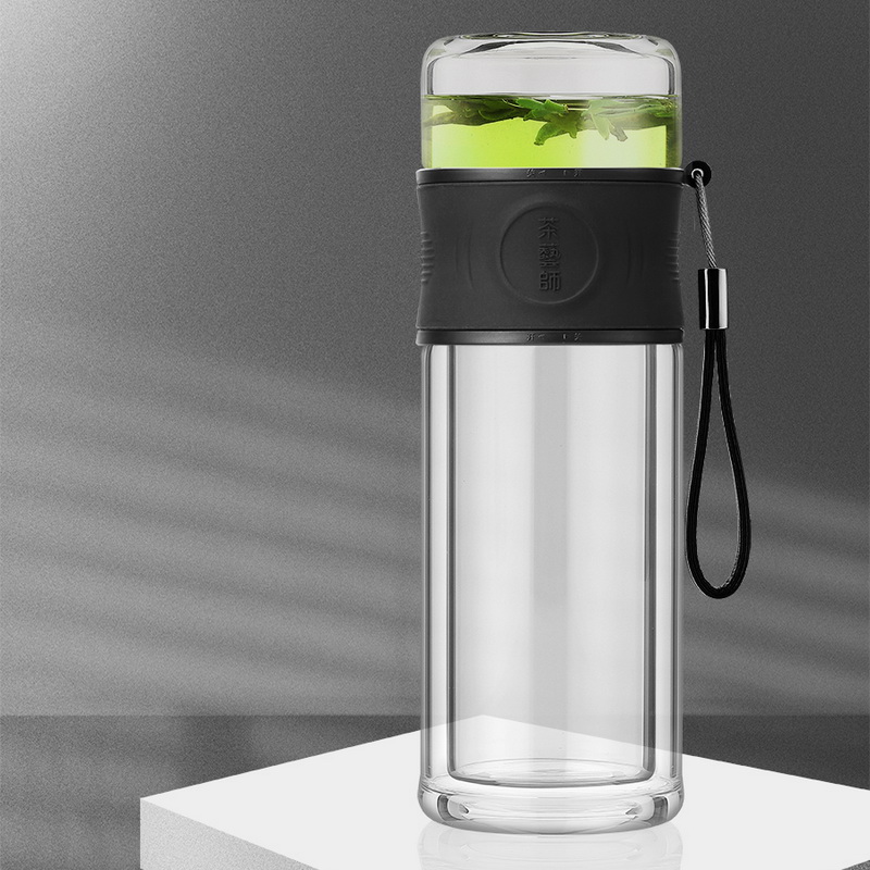 鋆珑 茶艺师系列 双层玻璃茶水分离杯 韵280 个高清大图