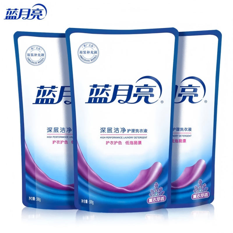 蓝月亮洗衣液补充装薰衣草香深层洁净去污去渍低泡易漂温和配方 3斤装:500g*3袋