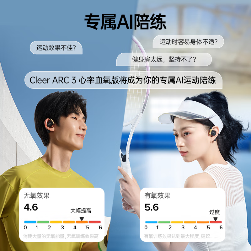 Cleer ARC 3运动Pro版(心率血氧版)恒星黑高清大图