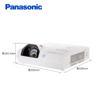 松下(Panasonic)PT-X3872STC 短焦投影仪 投影机办公教育(标清 4000流明)