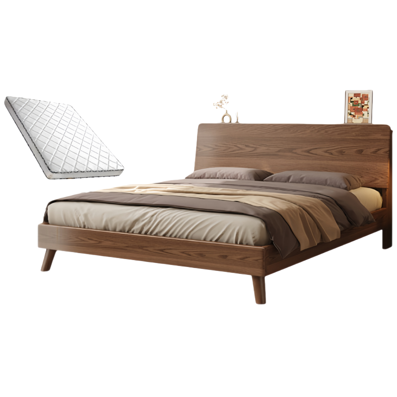 乐琪艺 单人 床+床垫 实木 套高清大图