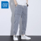 真维斯2022夏季新品牛仔裤男宽松百搭束脚哈伦裤韩版潮流浅色薄款