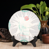 中粮中茶牌 云南普洱茶 2007年中茶一品圆茶十一年干仓老生茶饼 357g