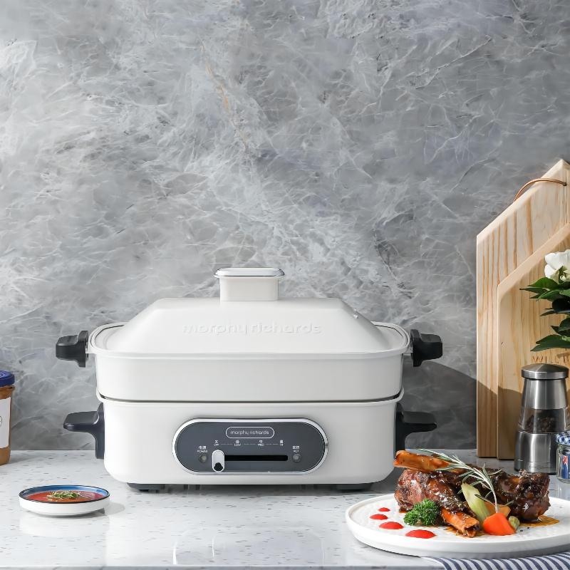摩飞(morphy richards) 多功能锅 MR9088 白色高清大图