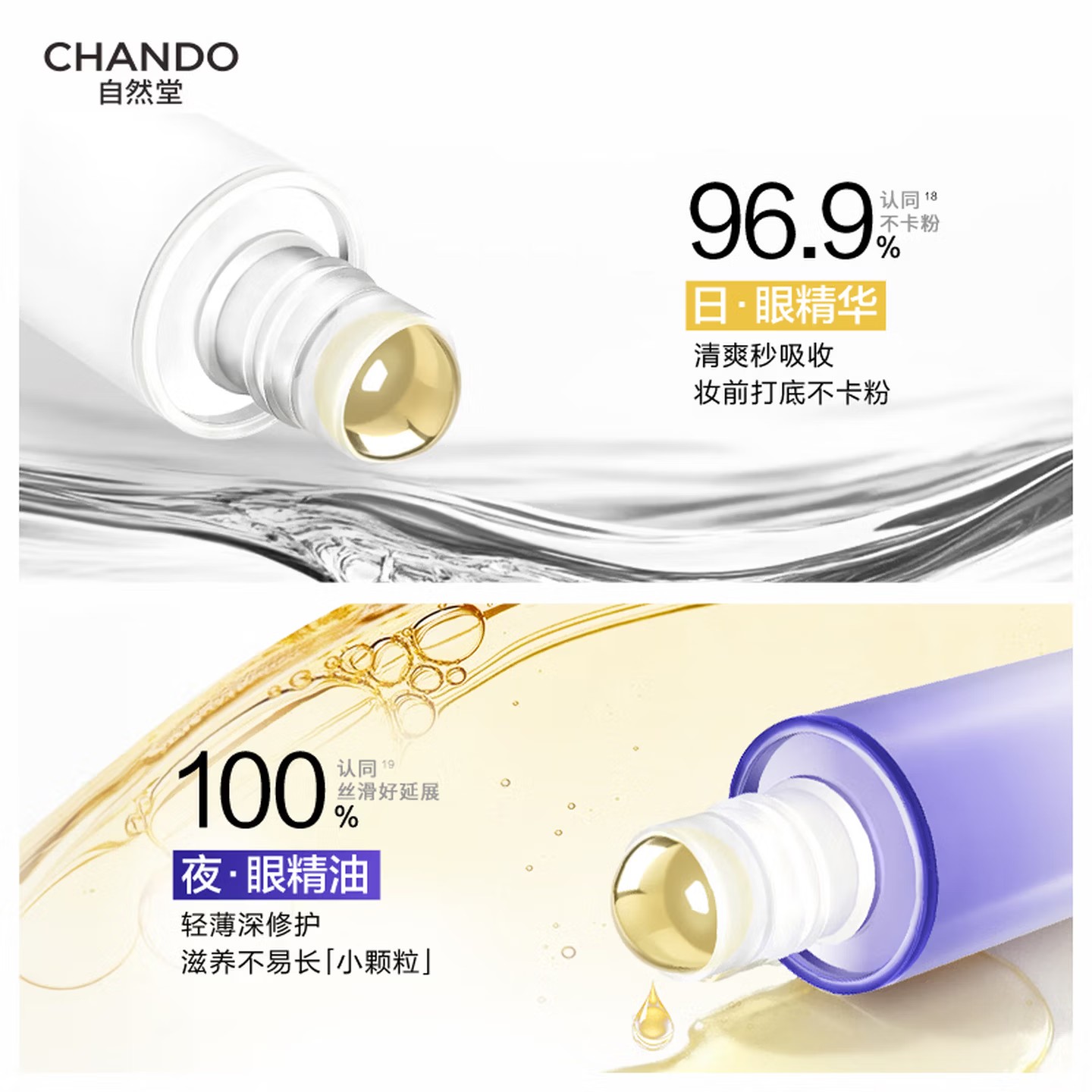 自然堂小紫棒日夜叕叕眼精华3+3mL高清大图