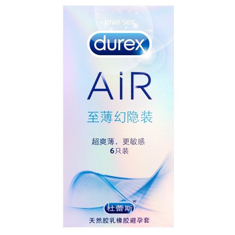 杜蕾斯(Durex)超薄幻隐6只装避孕套超薄款润滑型安全套非延时浮点螺纹颗粒套成人情趣性用品高清大图