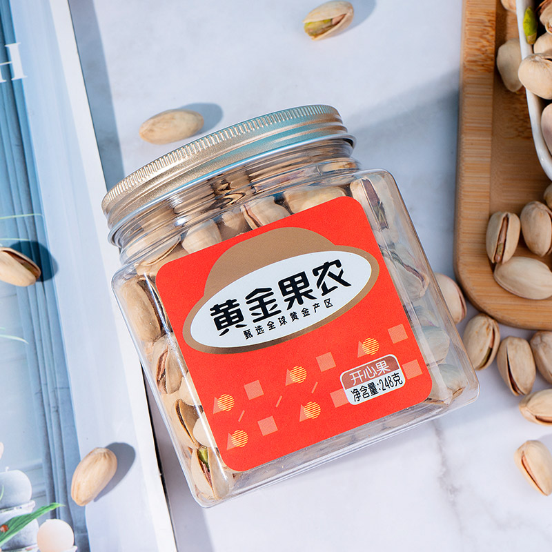 黄金果农开心果 248克大罐装 香脆可口美味零食高清大图