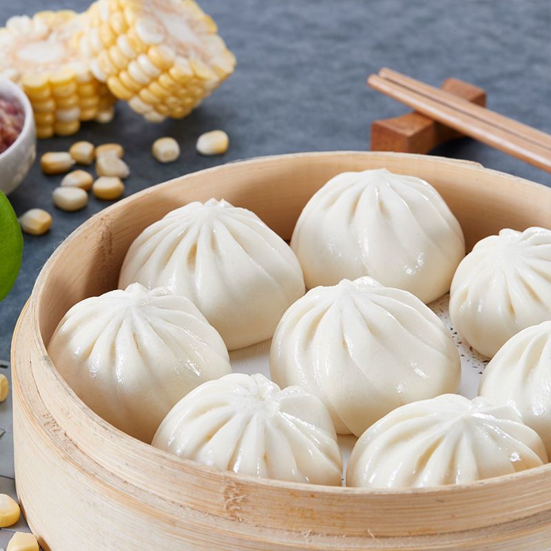 标点小笼包包子猪肉玉米早餐包鲜肉包速冻方便速食半成品猪肉包1袋600