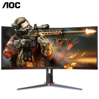 冠捷(AOC)显示器34寸 带鱼屏 75Hz曲面 1MS 旋转升降 21:9电竞宽屏 CQ34G2