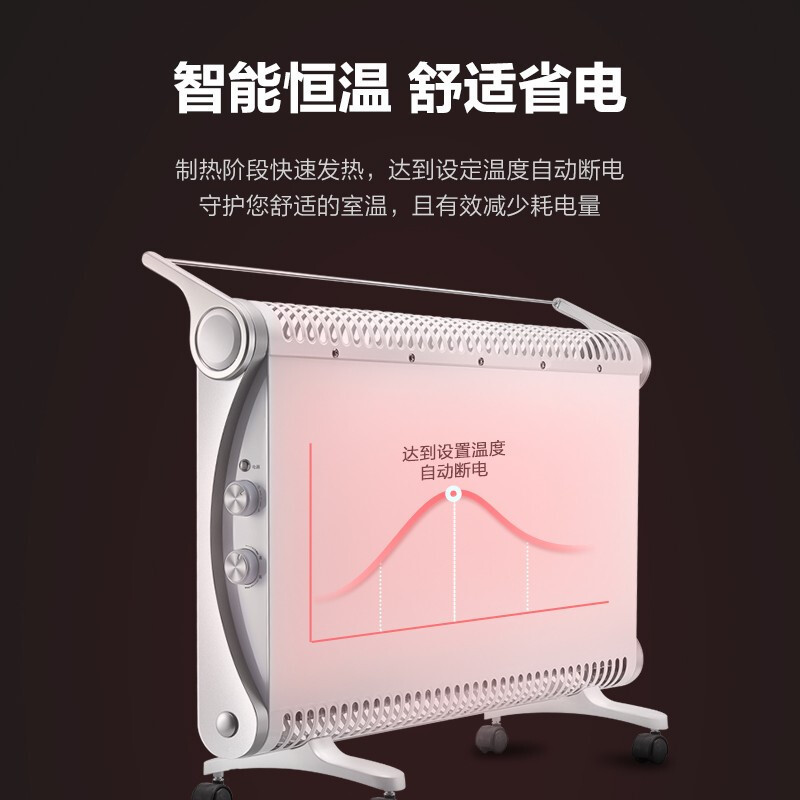格力(GREE) 电暖器 NBDC-22 家用防水欧式快热炉浴室取暖器速热暖风机电暖炉居浴电暖气电热炉
